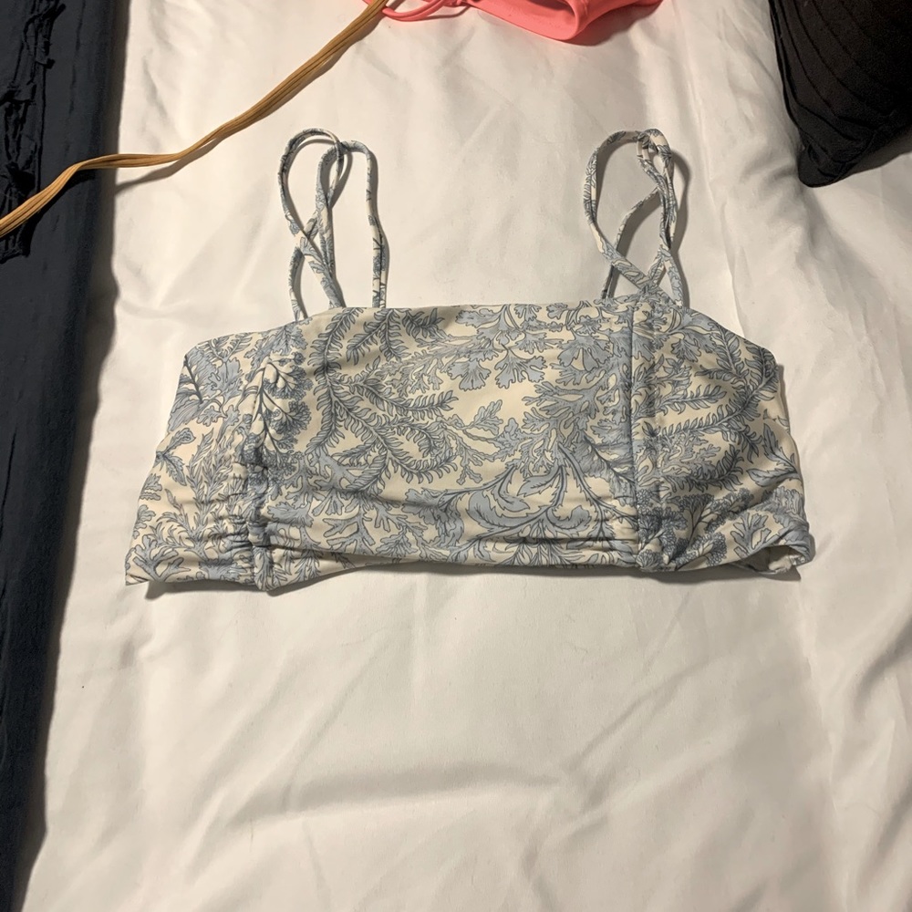 H&M bikini top size L blue